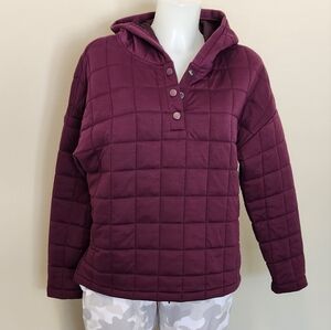 gapfit quilted hoodie